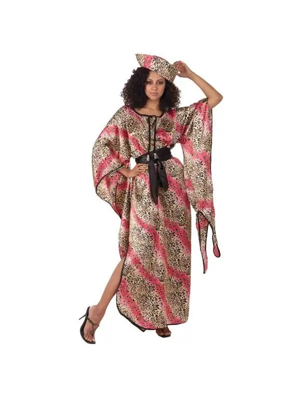 Women's Wild Leopard Print Kaftan Halloween Costume