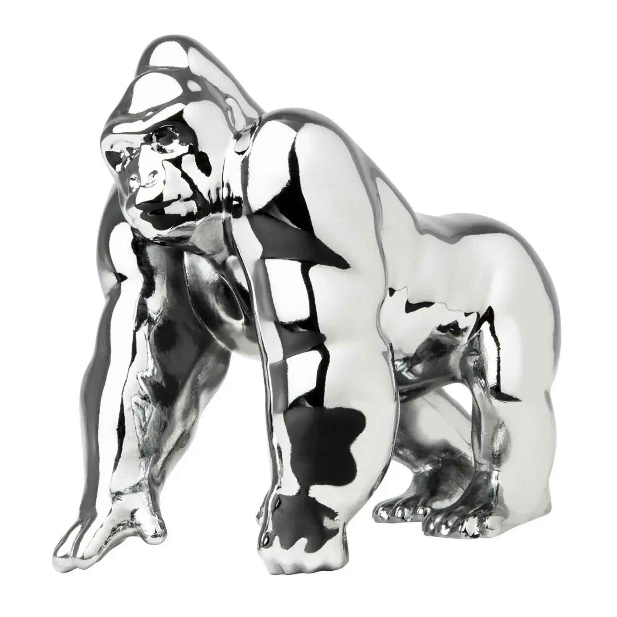 Grand General Classic Chrome Metal Gorilla King Hood Ornament