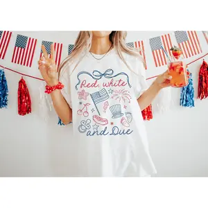 Comfort Colors® Red White And Due Shirt 4th Of July Pregnancy Reveal Shirt Summer Pregnancy Announcement Tee Expecting Mom To Be T-shirt