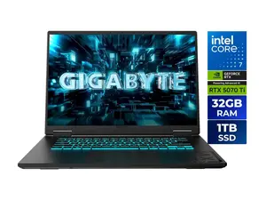 GIGABYTE - GAMING A16 PRO Gaming Laptop - 165Hz 2560x1600 WQXGA - NVIDIA GeForce RTX 5070 Ti - Intel Core 7 240H - 1TB SSD with 32GB LPDDR5X RAM - Windows 11 Home (GAMING A16 PRO DXHG4USCC4SH)