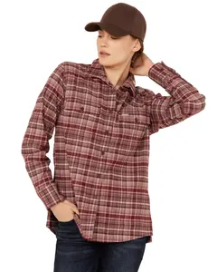 Ariat Women's Women'S Rebar Flannel Durastretch Long Sleeve Button-Down - 10052839