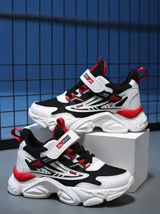 Spring & Fall Dad Shoes, Mesh Upper with Leather Lining, Soft Comfortable Wear-Resistant Sole, Adjustable Velcro, Fashion Casual Athletic Sneakers, Sports Shoes