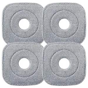 BlackFriday TikStar Spinning Cleaning Only Mop Cloth 4Pcs with Automatic Separation System for Dirty and Fresh Water, Wear-resistant and Practical, Replaceable, Suitable for Hardwood, Tile and Marble Floors, After-Party Cleaning