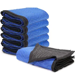 XtremepowerUS Large Pro Economy Moving Blankets (80"x72") - 6-Pack Value, Multifunctional Blanket, Portable Throw, Home/Outdoor Use