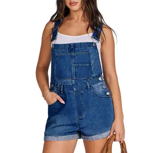 ANRABESS Women's Denim Shortalls 2026 Loose Fit Sleeveless Adjustable Straps Shorts Bib Overalls Jean Shorts