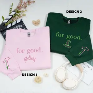 Embroidered For Good Wicked Sweatshirt, Aesthetic Changed For Good Sweatshirt, Wizard Of Oz Tee, Changed For Good, Wicked Defy Gravity Shirt,Gift for women