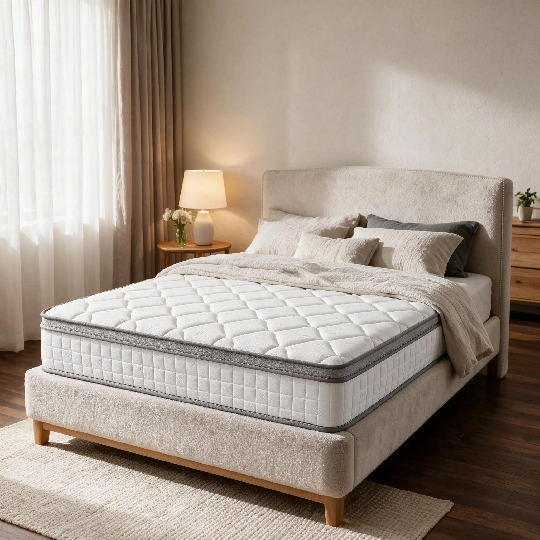 10-Inch Gel-Infused Memory Foam Mattress in a Box - Anti-Allergic, Medium Firm Pressure Relief Mattress for Bedroom, Available in Twin, Full, Queen, King Sizes, Anti-Allergic Mattresses