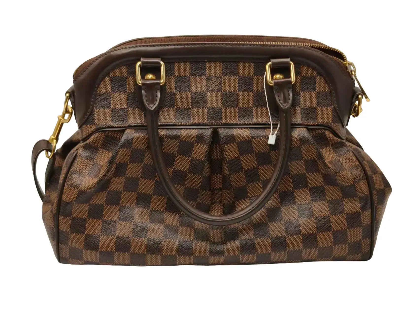 Pre-owned Louis Vuitton Brown Checkered Trevi Gourd Shoulder Bag