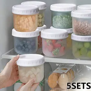 Reusable Lunch Bowls with Lids, 100/200/300ML, Microwave & Dishwasher Safe, Food Storage Containers, Meal Prep Containers, Breakfast Cups, Portable Plastic Jars