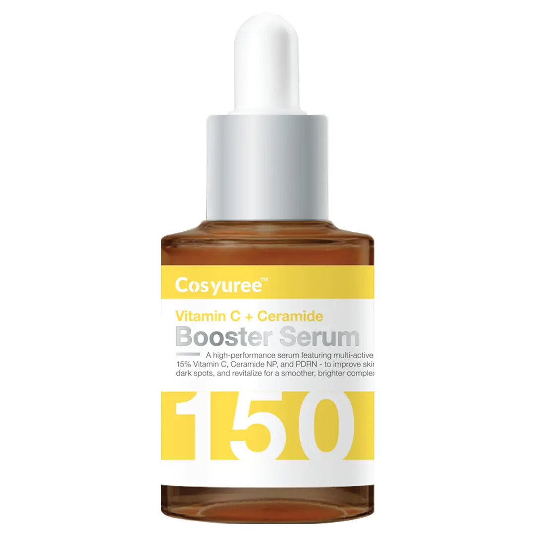 [Cosyuree] Vitamin C + Ceramide NP Booster Serum for Brightening, Even Skin Tone & Skin Rejuvenation | Capsule Ampoule | Korean Skincare Antioxidant Formula
