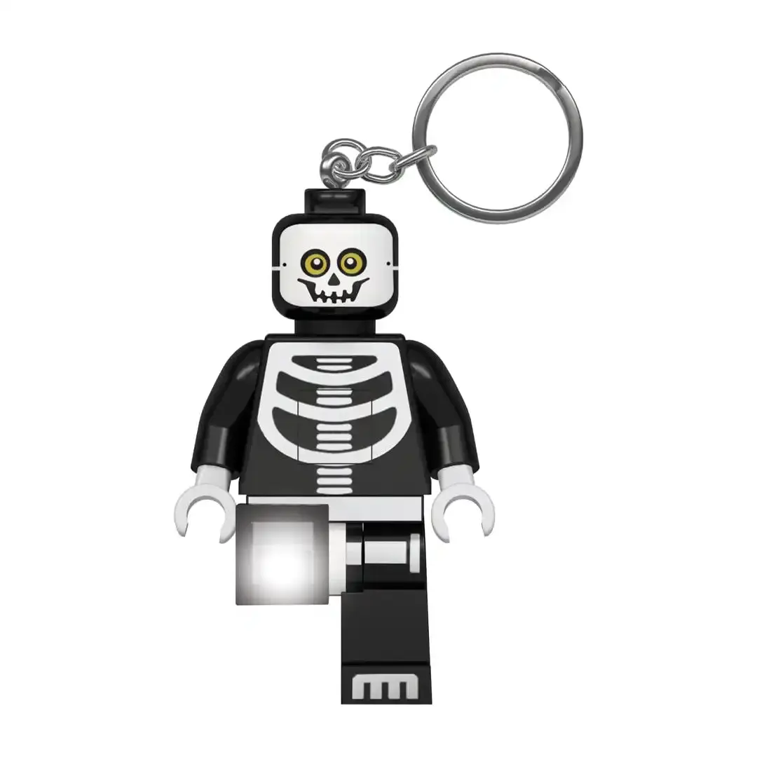 LEGO Minifigures Light-Up Skeleton Guy Keychain, Fashion Costume Jewelry Accessory