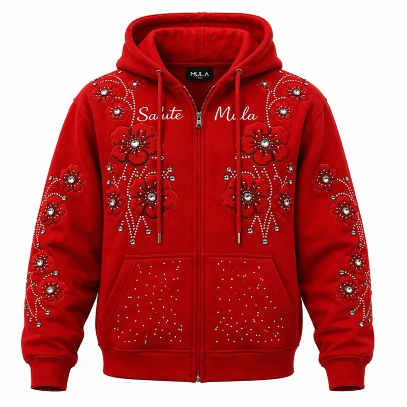 Salutemula Red hoodie