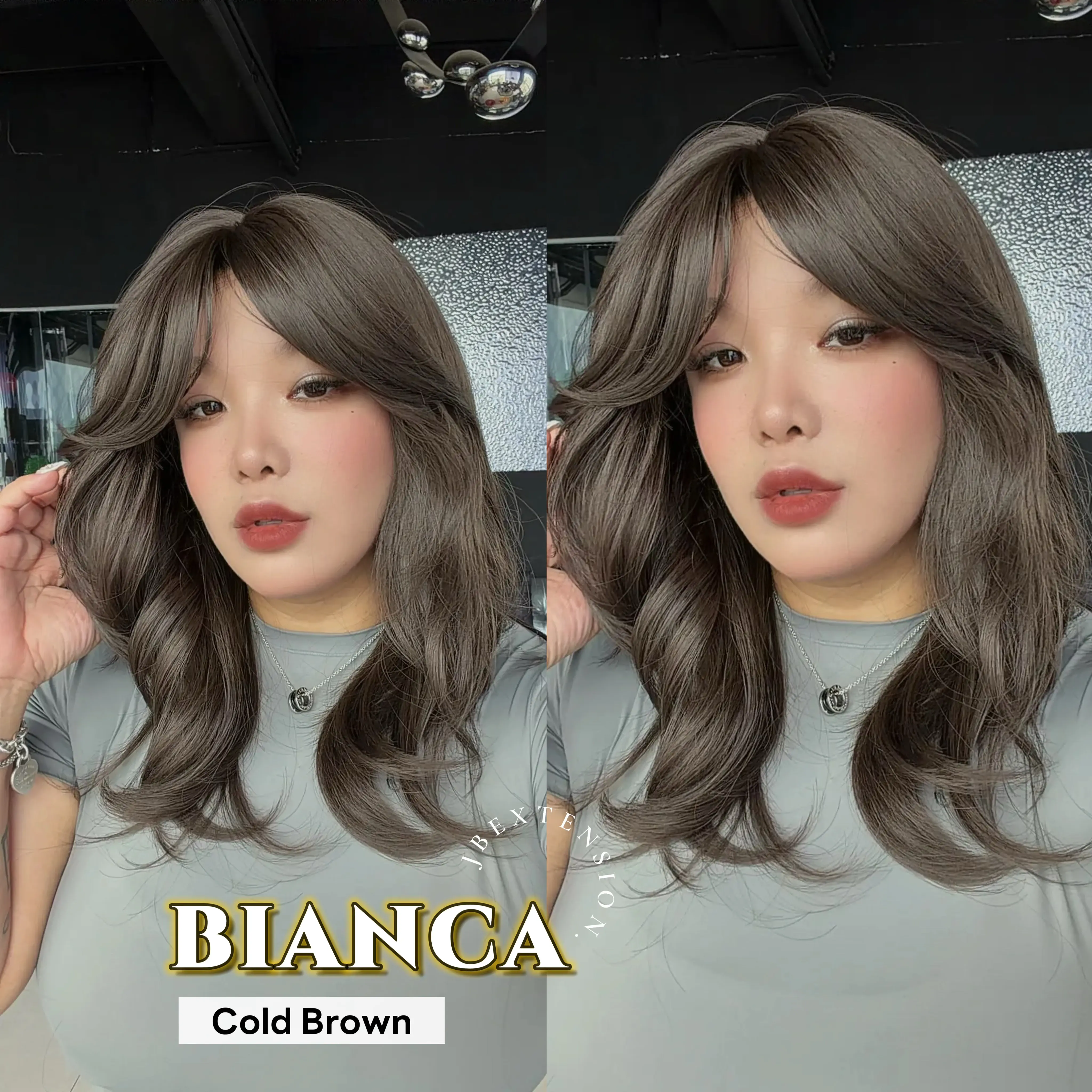JBEXTENSION 20 Inches Curly Women Fashion Wig with Bangs BIANCA
