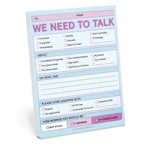 We Need To Talk Nifty Note - Memo Checklist Pad