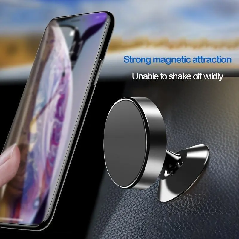 Mini Magnetic Car Phone Holder - Mobile Phone Holder Magnet Mount Suitable for Car Use iPhone Samsung Xiaomi Suitable, Mini and Portable Does Not Take Up Space