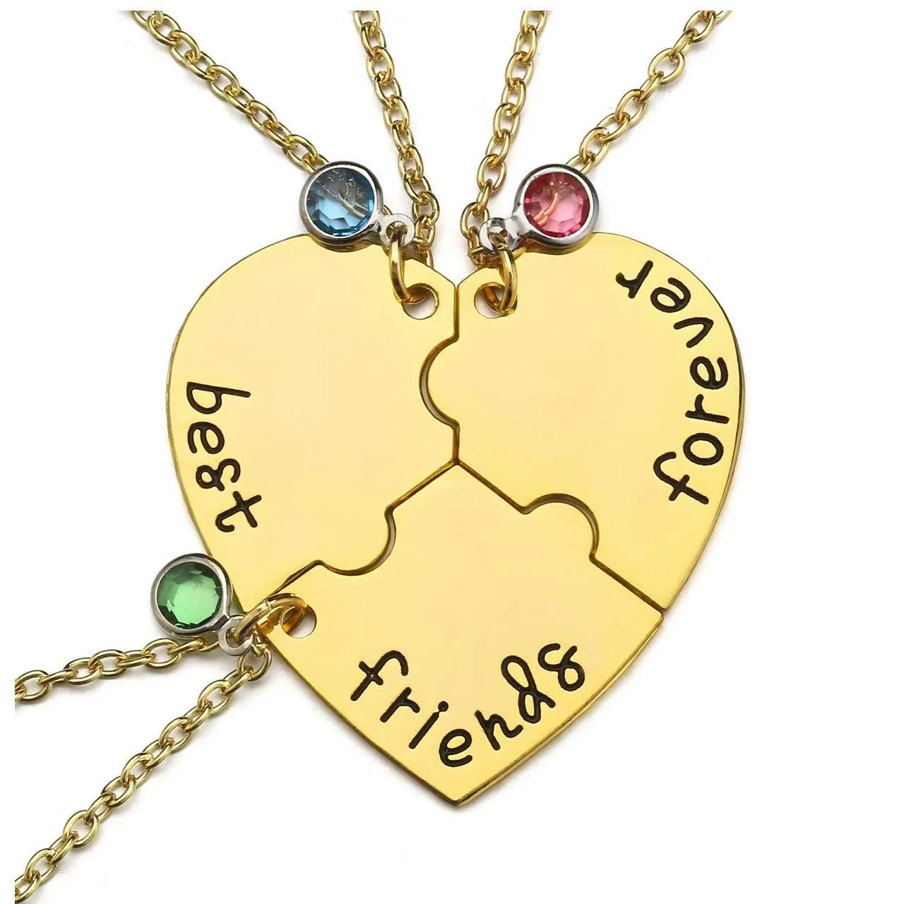 Golden 3 in 1 necklace (electroplating r