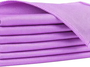 Microfiber Glass Cleaning Cloths 6 PK Purple-14×16"