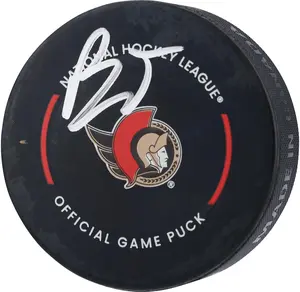 Brady Tkachuk Ottawa Senators Autographed Official Game Puck - Fanatics Authentic Certified