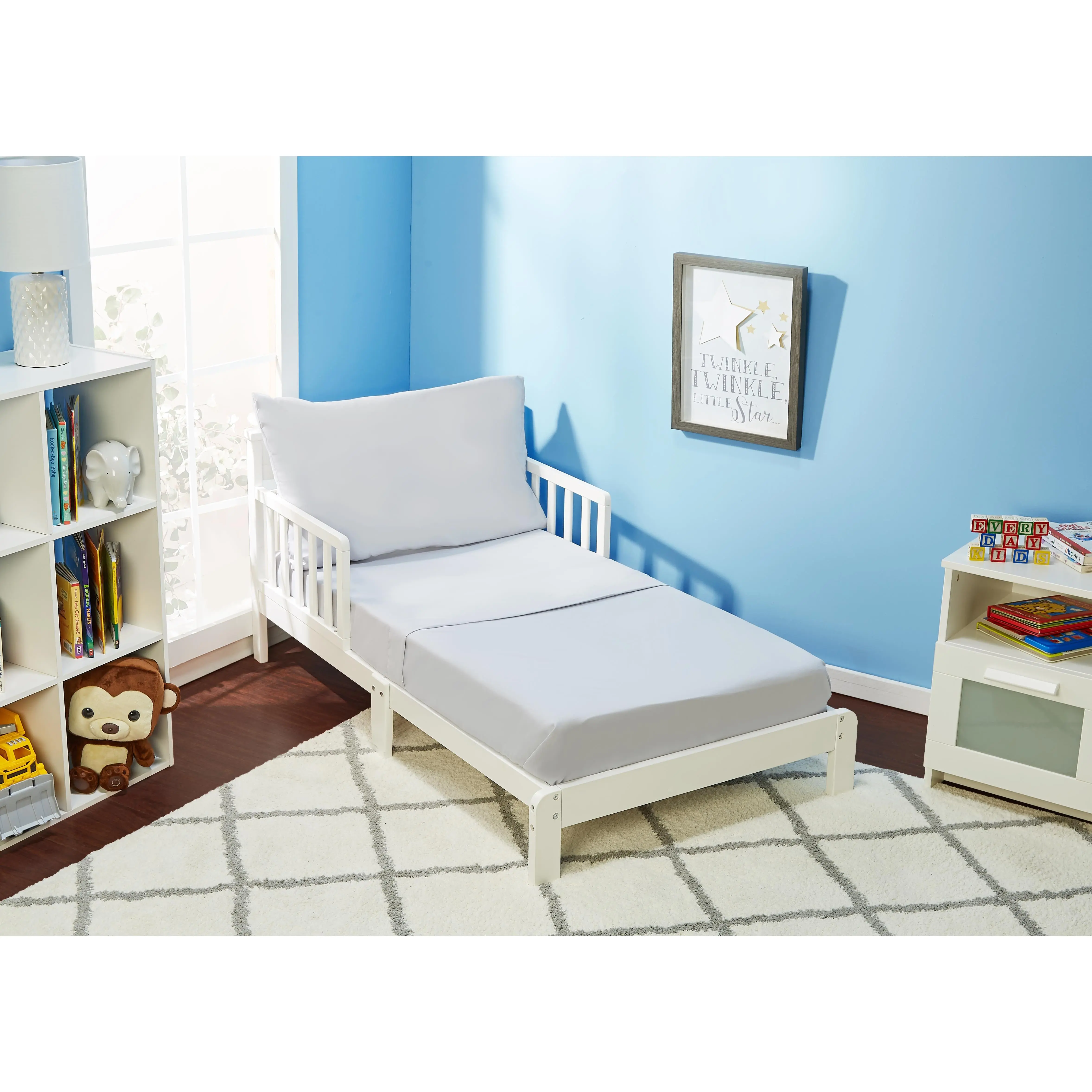 Gray 3-Piece Toddler Sheet Set