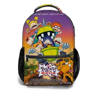 Rugrats-Backpacks for Girls, Cute School Backpack for Girls Boys, Aesthetic Bookbag for Teens, Lightweight Classic Backpack for Travel, Work, Picnic A-63