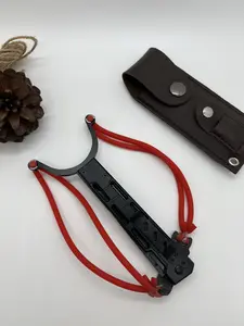 Multifunctional Servival EDC Tactical Knife with Slingshot, High-Strength Anti-slip Handle, Perfect for Outdoor Camping Fishing BBQ, Ideal Gift for Men