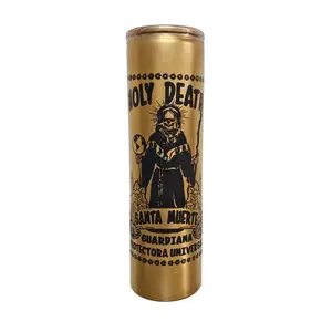 Golden holy death Ritual Candle / Santa Muerte Veladora De Oro