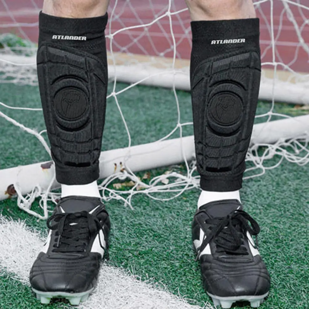 Soccer Shin Guard, Anti-collision Adults Training Leg Protective Pads, Thickening Sport Leggings Support Compression Socks Running Leg Sleeve Warmer Equipment, Football Accessories, Soccer Gear