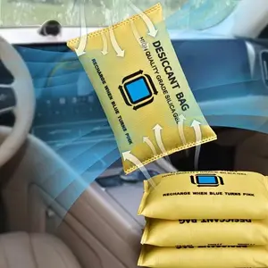 New Type Dehumidifier Bag for Wardrobe, New Car & New House Odor Removal, Reusable Color Changing Moisture Absorbent Bags