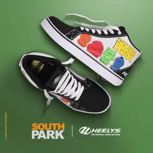 South Park Heelys Roller Shoes | Racer Mid shoes with wheels for teens and adults South Park Heelys Roller Shoes | Racer Mid shoes with wheels for teens and adults