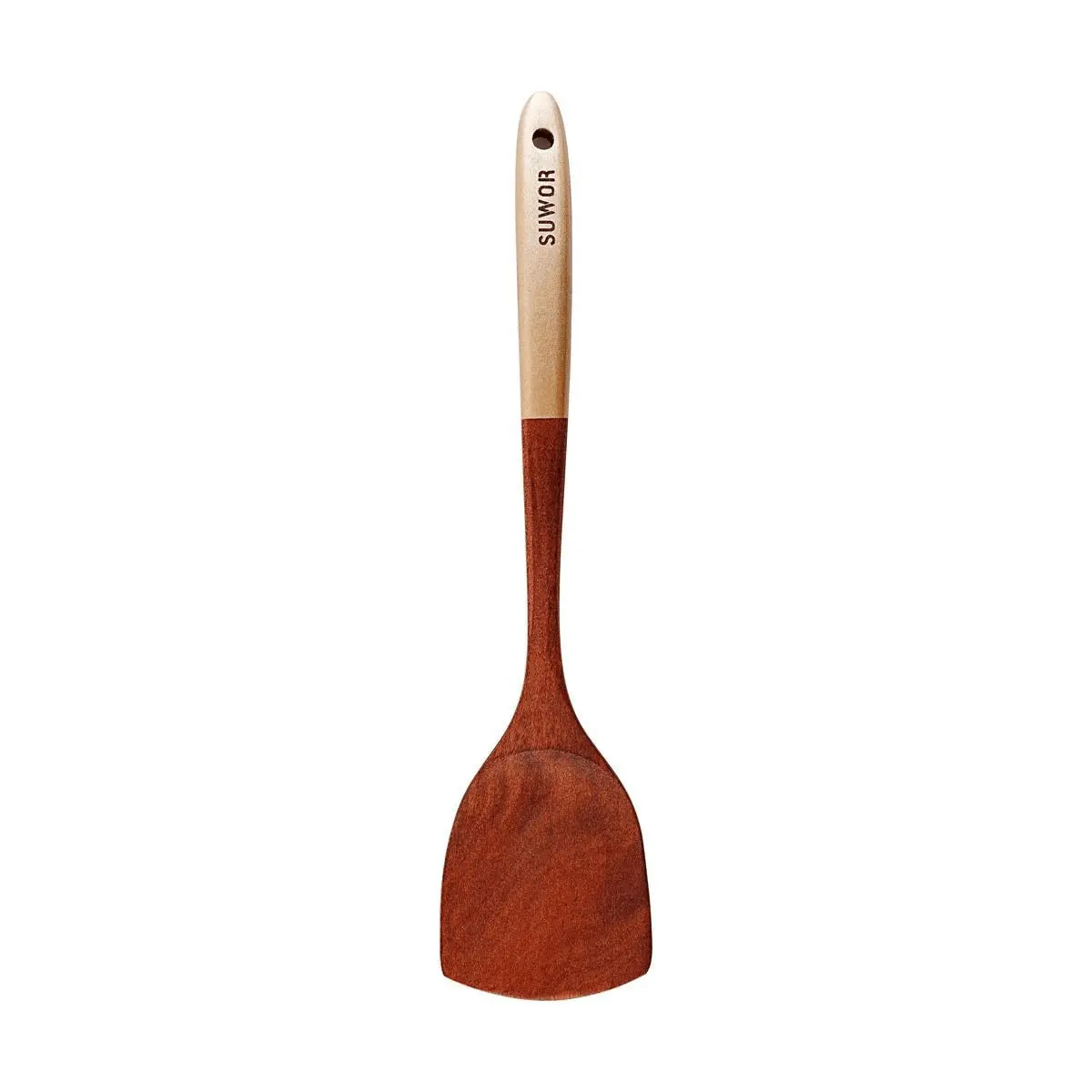 KAWASIMAYA Wooden Cooking Spatula - Non-Stick Champaign Udan Wood Turner for Frying & Stirring KAWASIMAYA Wooden Cooking Spatula - Non-Stick Champaign Udan Wood Turner for Frying & Stirring