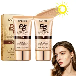 2 PCS High-Coverage Waterproof Snail BB Cream - Matte finish, long-lasting moisturizing and oil control, creates a natural makeup look, perfect for makeup beginners, a great gift for Mother’s Day and Valentine’s Day. Anti-aging