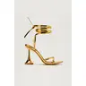 Blind Love Wrap Up Heels - Gold