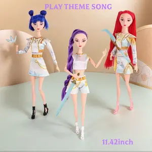 Kpop Singing Dolls Set, Rumi Mira Zoey Anime Action Figure Doll, K pop Cartoon Figure Gift Box Set, Character Figurine Collection, Birthday Gift for Fans & Girls,  Mother's Day gift