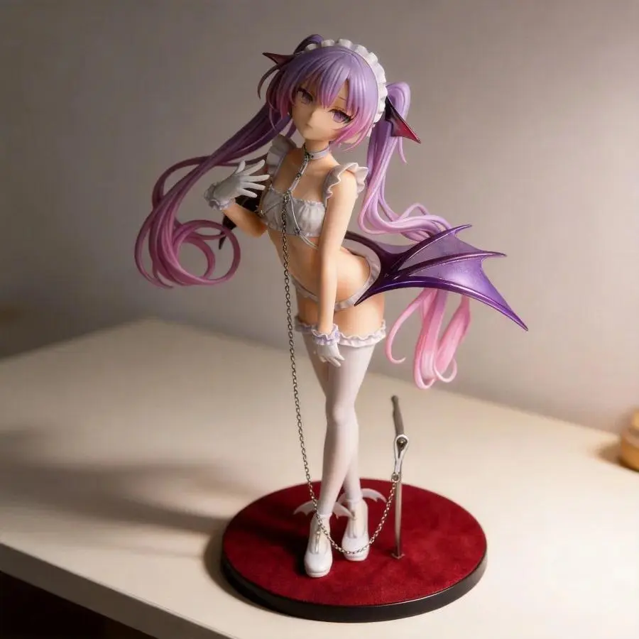 Anime Figure Eve (Rurudo Design) - 25cm Standard Scale PVC Plastic OC Character Statue, Decorative Figurine, Collectibles, Anime Desk Accent, Stable Base, Bright Color Retention, Toys & Hobbies Item, Gift for Birthdays or Holidays