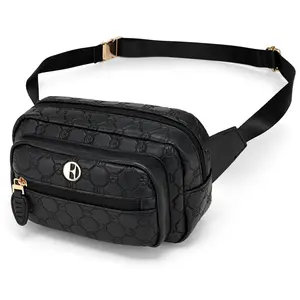 ELLE Compass Vegan Leather Monogram Sling Bag