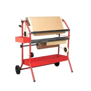 Mobile 18" Multi-Roll Masking Paper Machine with Storage Trays - (1678)
