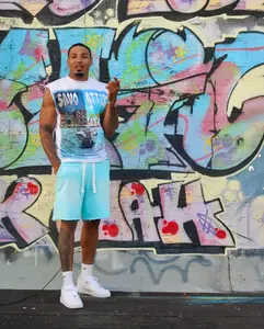 Trenches Vs. Paradise Graphic T-Shirt - Sleeveless