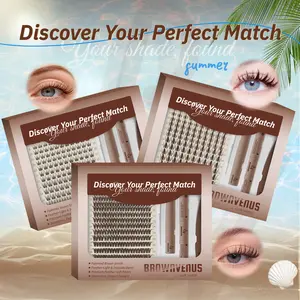 The Brown Lash Experts l Dark Brown Silvora Flora Fairy Clusters for a Subtle Glam Brown Velure Brown Venus Style Soft Alternative to Harsh Black Lashes Perfectly Matched for Fair Skin & Blonde Brown Hair Gentle