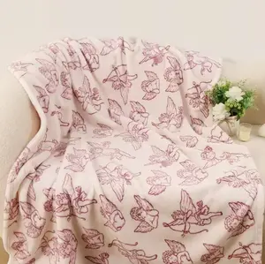 Angel Super Soft Throw Blanket 3D Design Lightweight Fuzzy Cozy Blankets for Sofa Chair Bed Ideal Gift for Lovers Women Men Friends Pets,Cloud Soft Knit for Instant Cool Relief