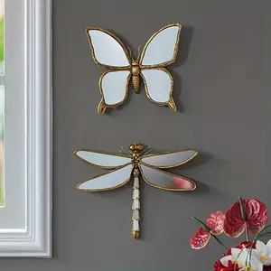 1 pc, luxury resin butterfly/dragonfly pendant — creative living room wall art, hanging wall decoration for home décor, craft ornament