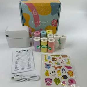 Portable label printer, Bluetooth connection app for text scanning, creating list printing, suitable for office, poster, manual DIY pasting, and free random stickers