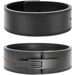 Weightlifting Belt, Lifting Belt Lever with quick Locking, 10mm Thick & 4 inch Wide, Powerlifting Lever Gym Belt with Adjustable Buckle, sports fitness belt for Squat Deadlift Workout, Sports Waist Belt