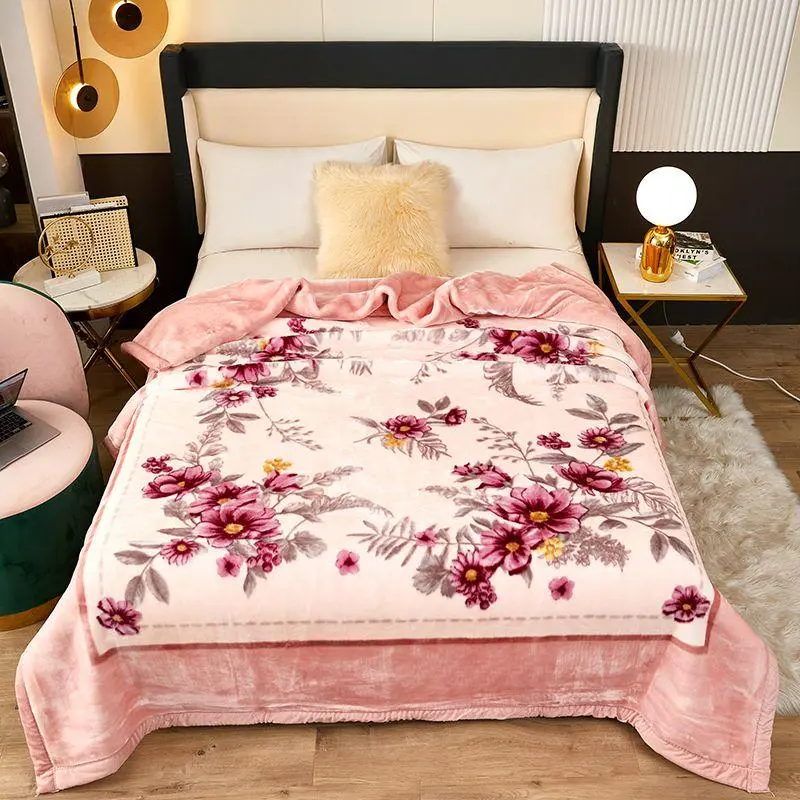 Floral Print Rose Flower Blanket, 1 Count Soft Cozy Blanket, Soft Comfortable Throw Blanket, Warm Napping Blanket for Home Office Travel Camping Dormitory, Cozy Throw Blankets