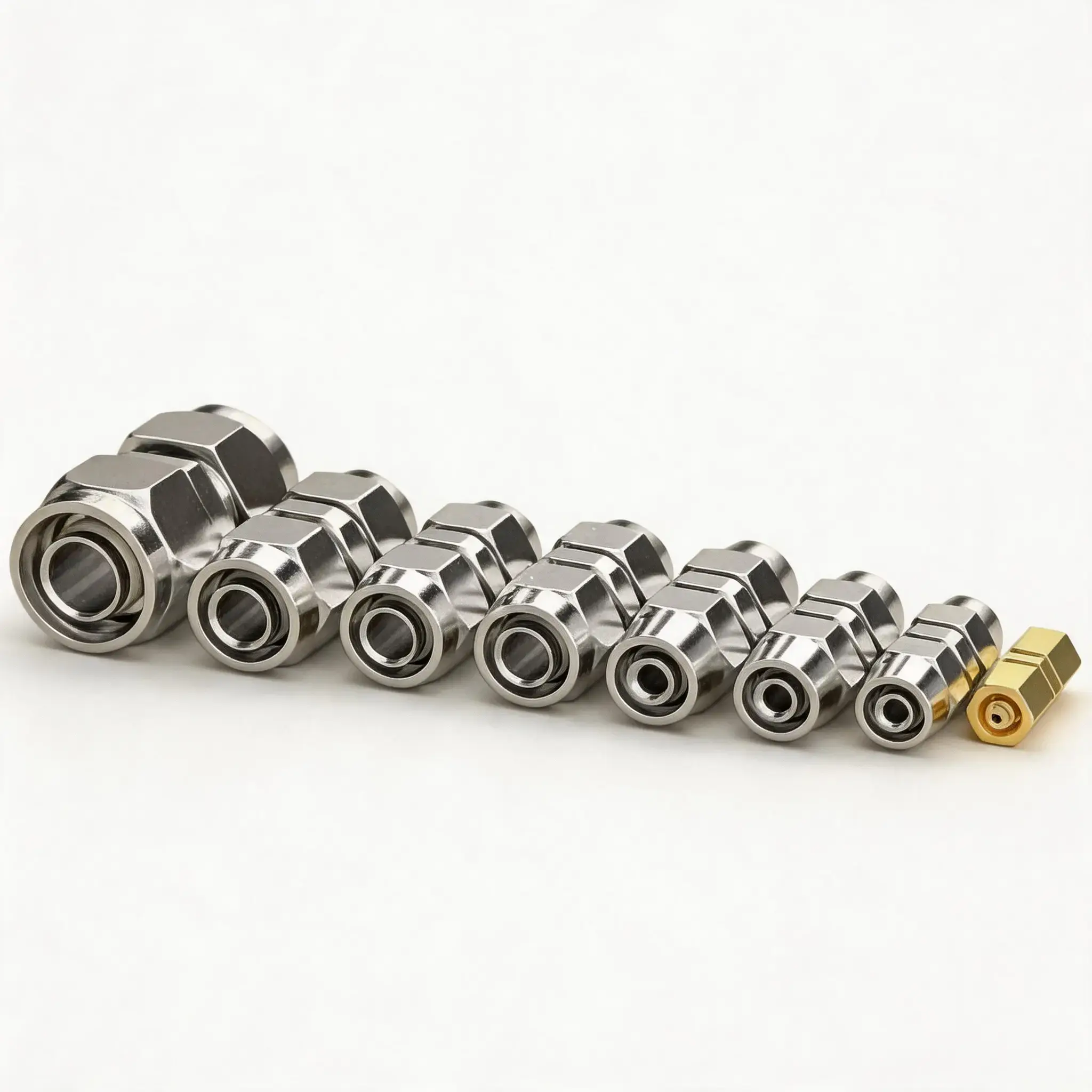 Heavy Duty Straight Push-In Pneumatic Air Line Pipe Fittings for Trucks, High Temperature-Resistant, Compatible with 4-16mm OD Tubing, High Temperature Compatible