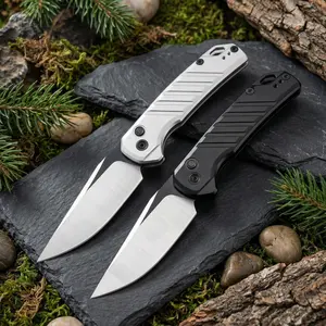 7305 Folding Knife D2 Stainless Steel Blade Aluminum Alloy Handle Everyday Carry Knife Outdoor Camping Fishing Tool Men's Gift