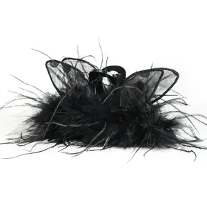 【Live Benefits】ISEE Fuzzy Cat Ear Feather Claw Clip | Fall Winter New Volumizing Shark Clip for Women - Cute Hair Accessory for Back of Head#TikTokShopHolidayHaul