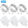 SANPRIO 1/2/3-Pack iPhone Charger Fast 20W USB Charging Block Adapter with 10FT USB-C to Lightning Data Sync Cord for iPhone 14/13/12/11 Pro Max, Xs-Xr, X, 8