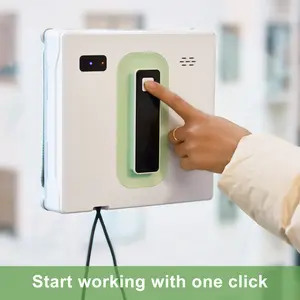 PuRuiKai Smart Square Window Cleaning Robot with High Suction Power, Dual Auto Spray, Frameless Glass Detection & TUYA APP/Remote Control