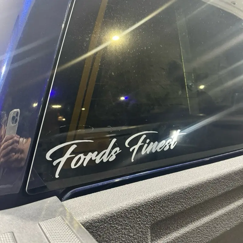 finest vinyl decal SINGLE LAYERED
