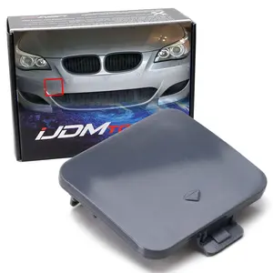 iJDMTOY Front Bumper Tow Hook Cap Cover Replacement For 2004-2007 BMW Pre-LCI E60 E61 5 Series 525i 528i 530i 535i 545i, 2003-2010 BMW E83 X3